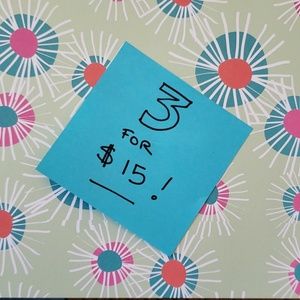 3 items for 15 bucks, ship free!